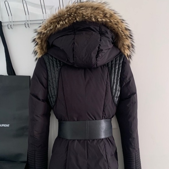 RUDSAK real leather/fur jacket , black Small - Picture 6 of 10